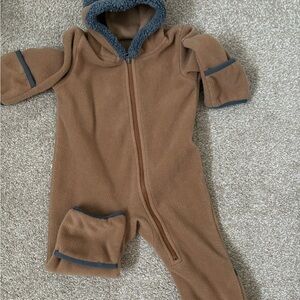 Columbia Brown Fleece Kids One Piece